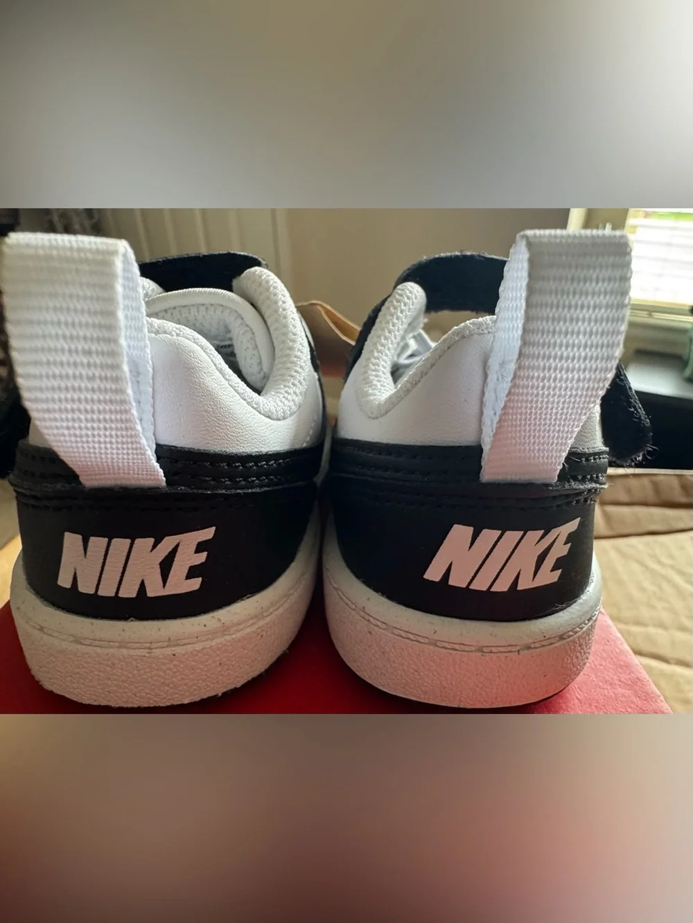 Nike Court Borough Low Recraft White Black, Size 5C. Brand NEW
